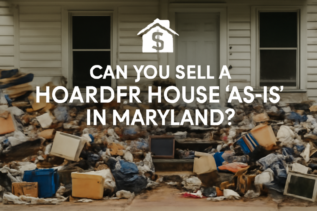 Sell a Hoarder House 'As-Is' in Maryland