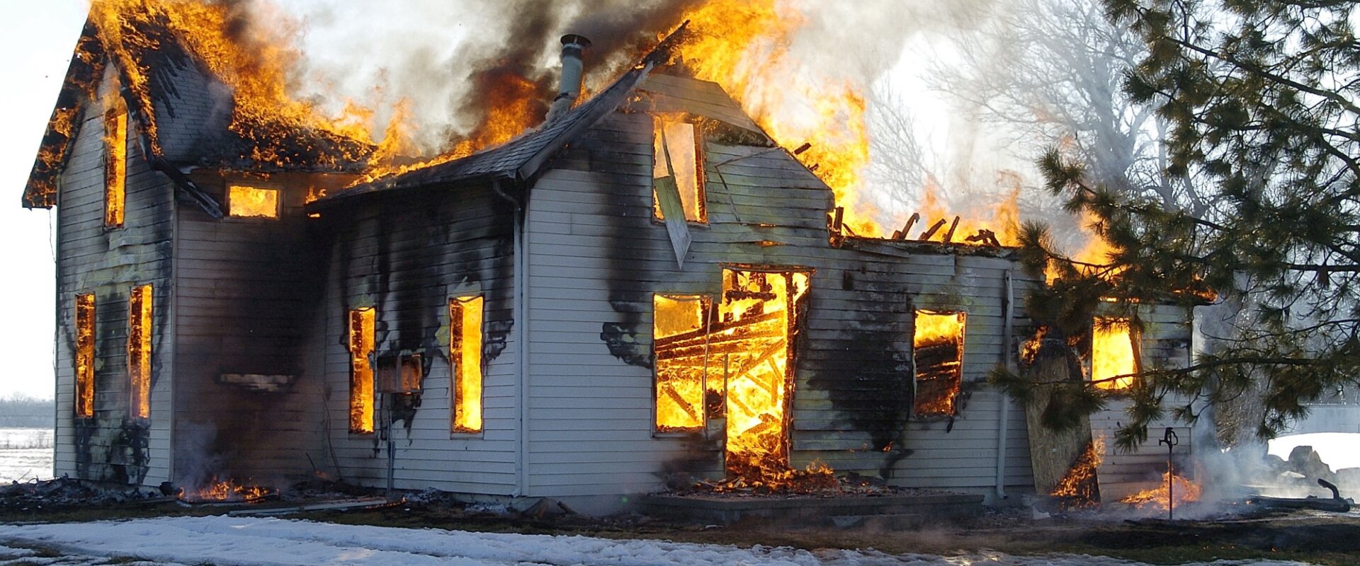 Fire-Damaged Home