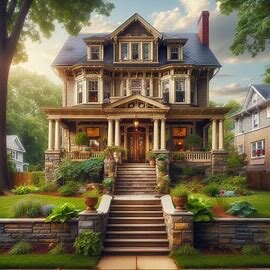 Exterior of a house for sale in Richmond VA with overgrown lawn and aging siding