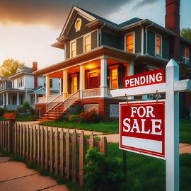 House in Richmond VA with a pending sale sign during divorce process