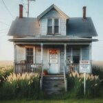 Older Virginia house with visible code violation notice on front door
