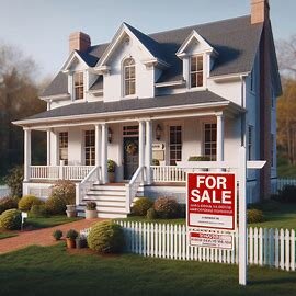 Single-story Virginia home with a cash offer document on the porch