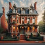 Historic brick home in Richmond VA neighborhood with preserved architectural features