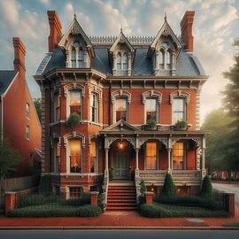 Historic brick home in Richmond VA neighborhood with preserved architectural features