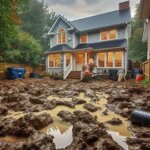 Richmond VA house with a large backyard showing signs of septic system failure