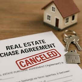 Real estate purchase contract canceled in Virginia