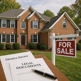 Virginia house with title dispute paperwork due to divorce