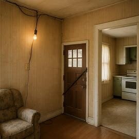 Virginia house with visible fire hazard or safety code violation