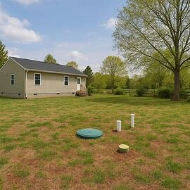 Rural Virginia home with aging septic tank and drain field problems