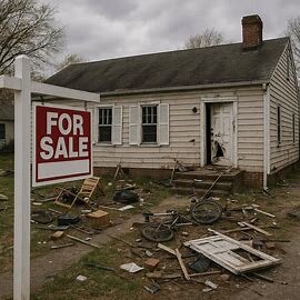 Virginia rental house with frustrated landlord and tenant conflict