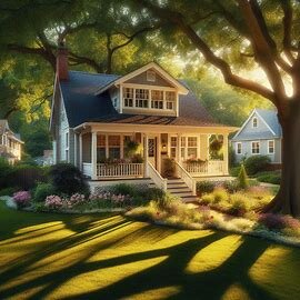 Exterior of a well maintained Virginia home with a simple front yard