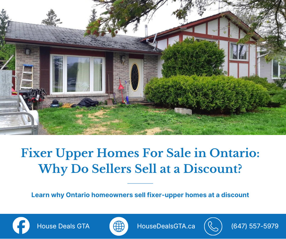 Weathered fixer-upper home with peeling white paint, featured for an article about why sellers accept discounted offers