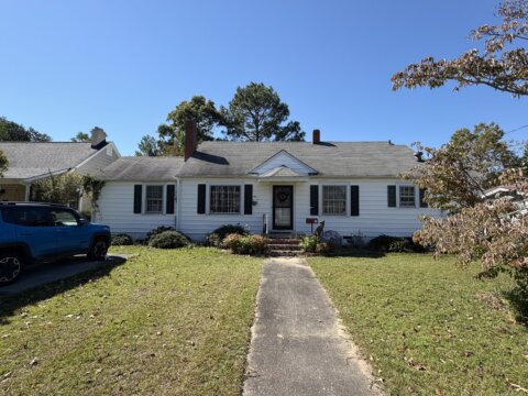 Front exterior of 205 Rollins Ave, Hamlet, NC