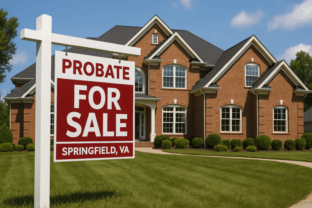 Sell House in Probate in Springfield, VA