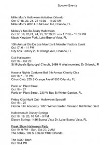 2019 halloween spooky events orlando clermont metro west baldwin park college park winter park union park