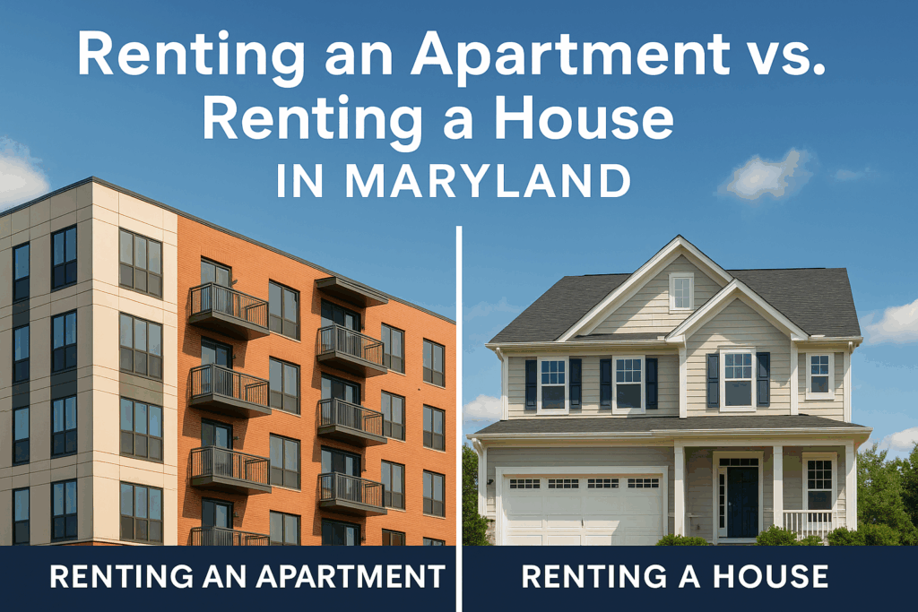 Renting An Apartment vs Renting A House in Maryland