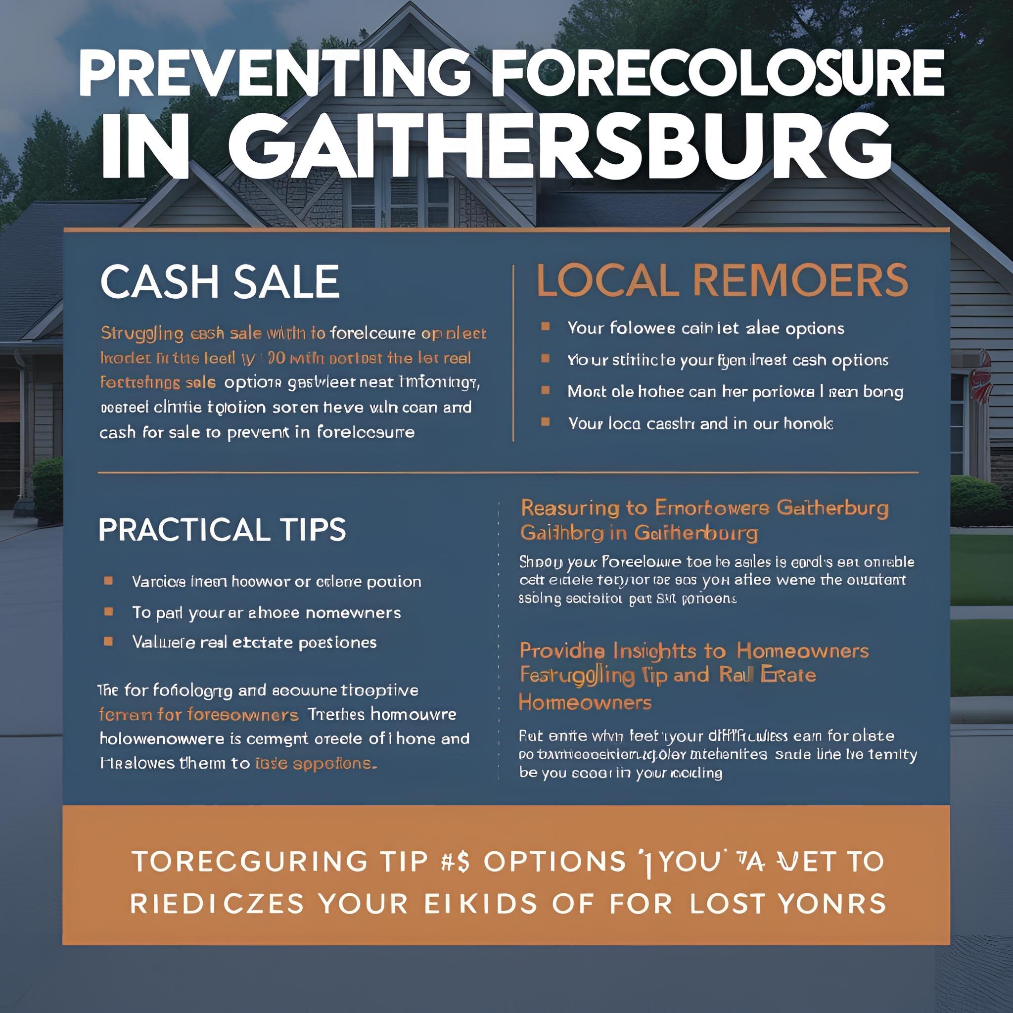 Avoiding Foreclosure in Gaithersburg: Your Cash Sale Options