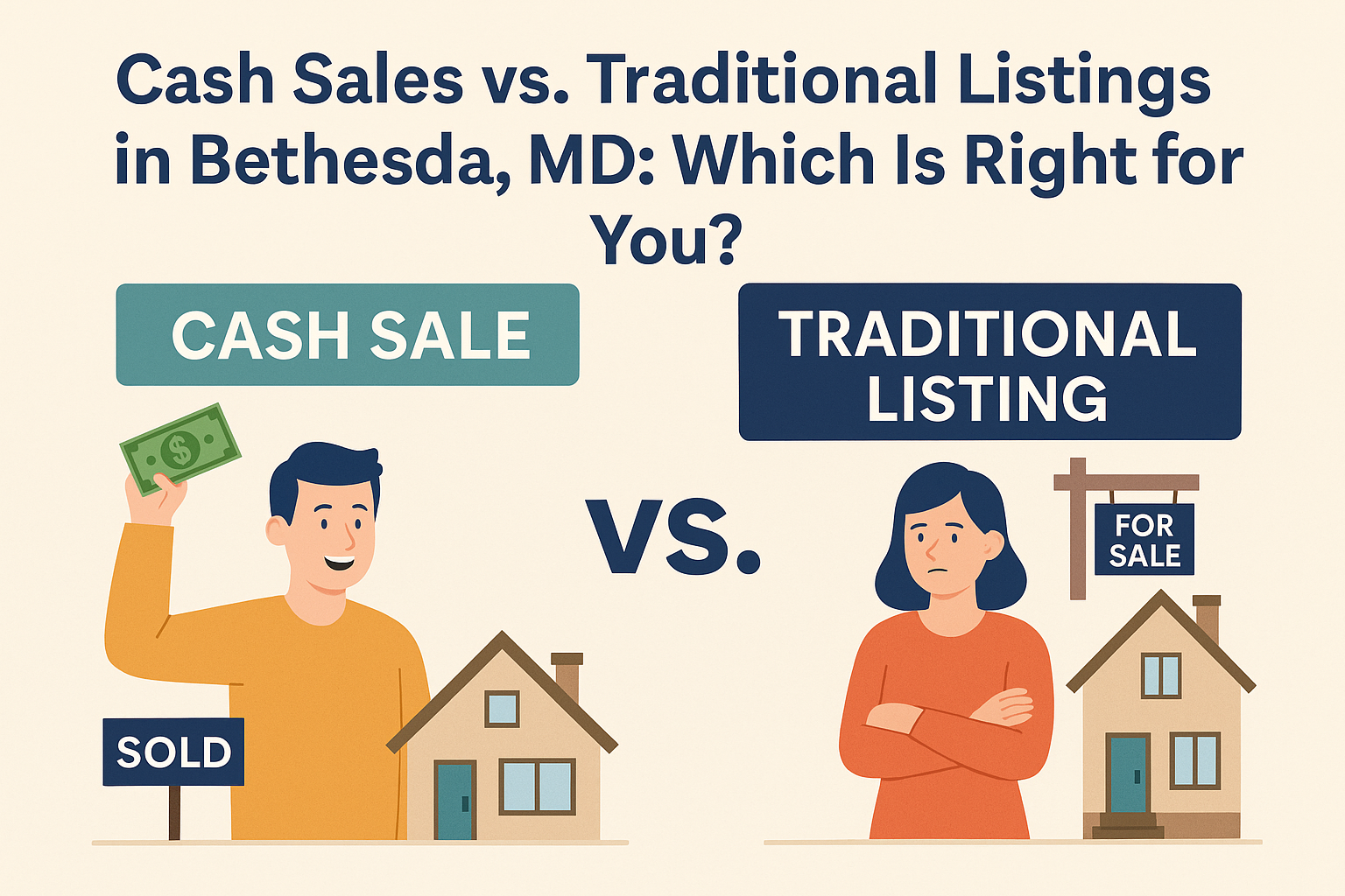 Cash Sales vs. Traditional Listings in Bethesda MD