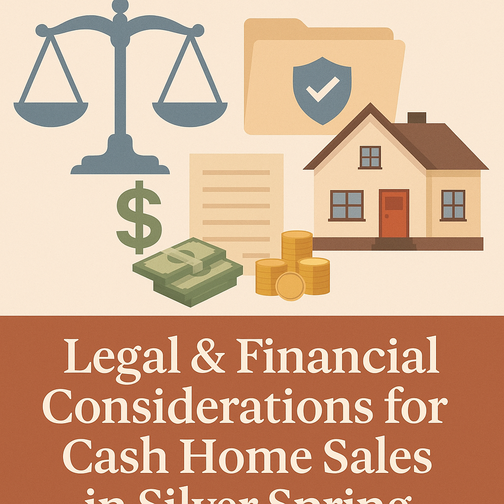 Legal & Financial Considerations for Cash Home Sales in Silver Spring