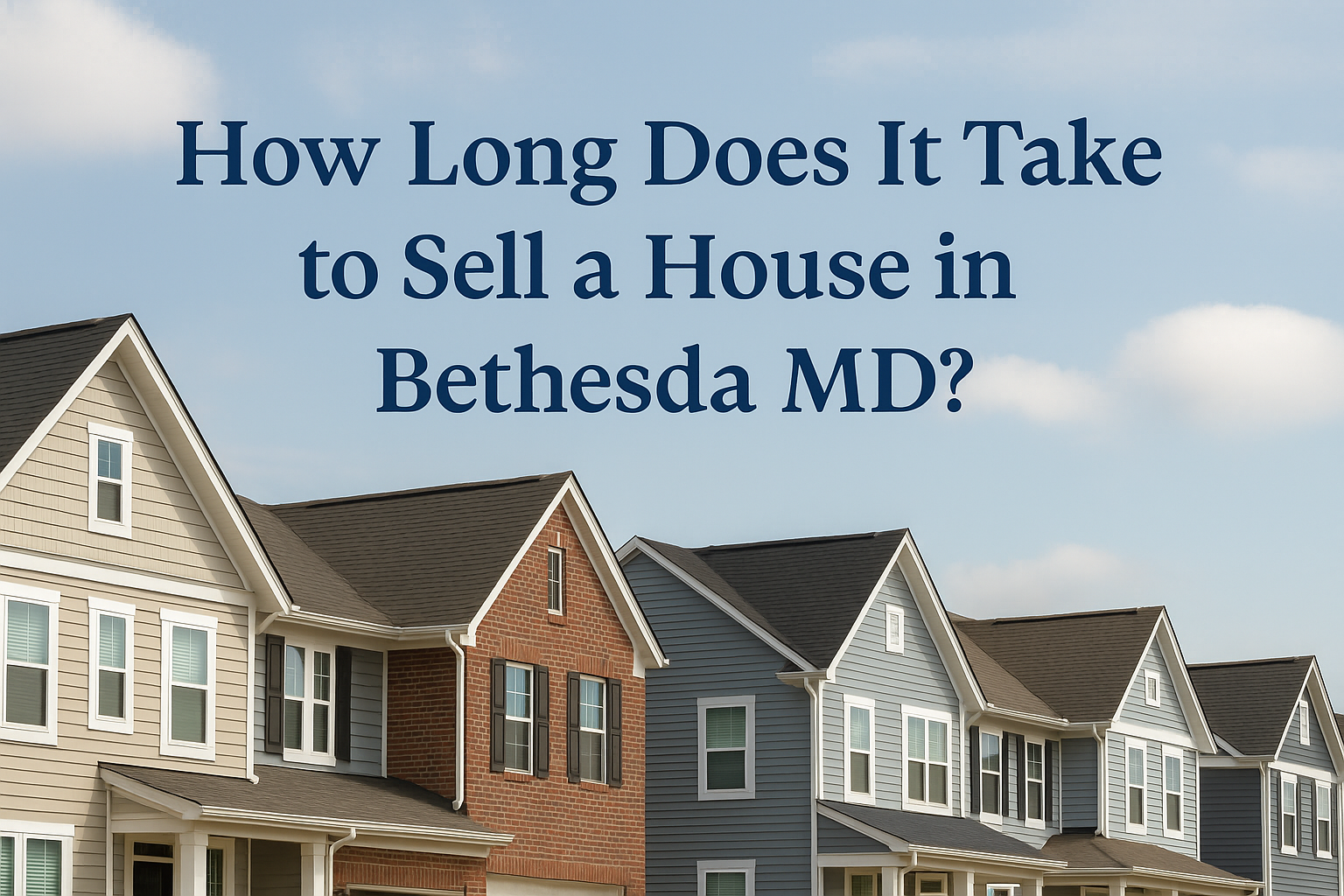 how long does it take to sell a house in bethesda.