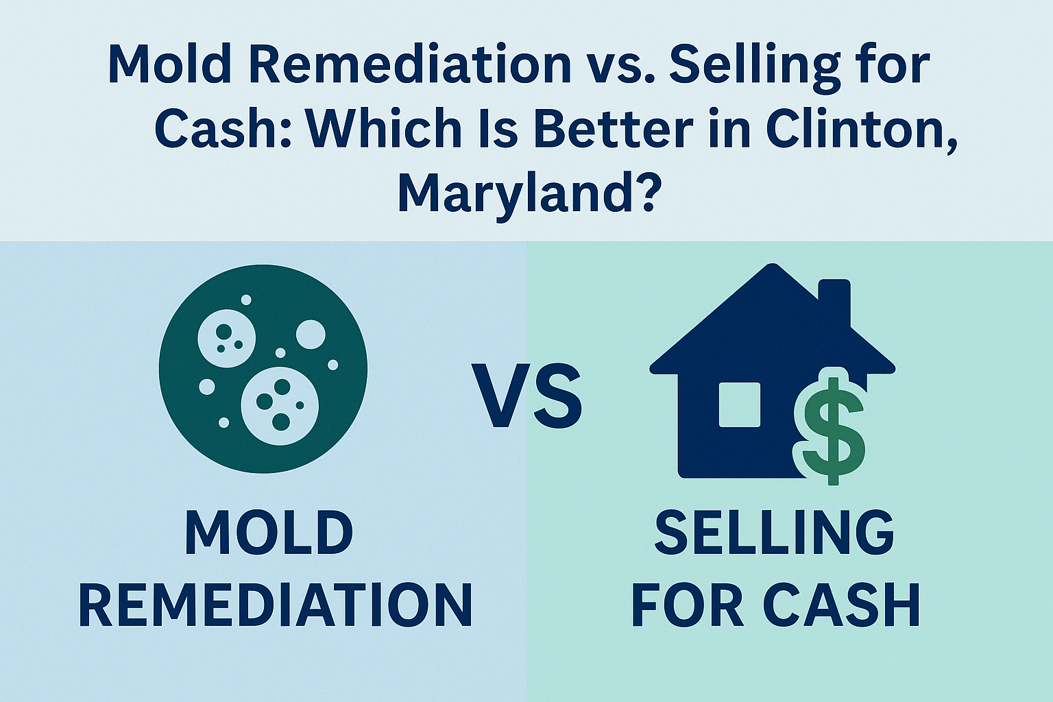 Mold Remediation vs. Selling for Cash Which Is Better in Clinton Maryland