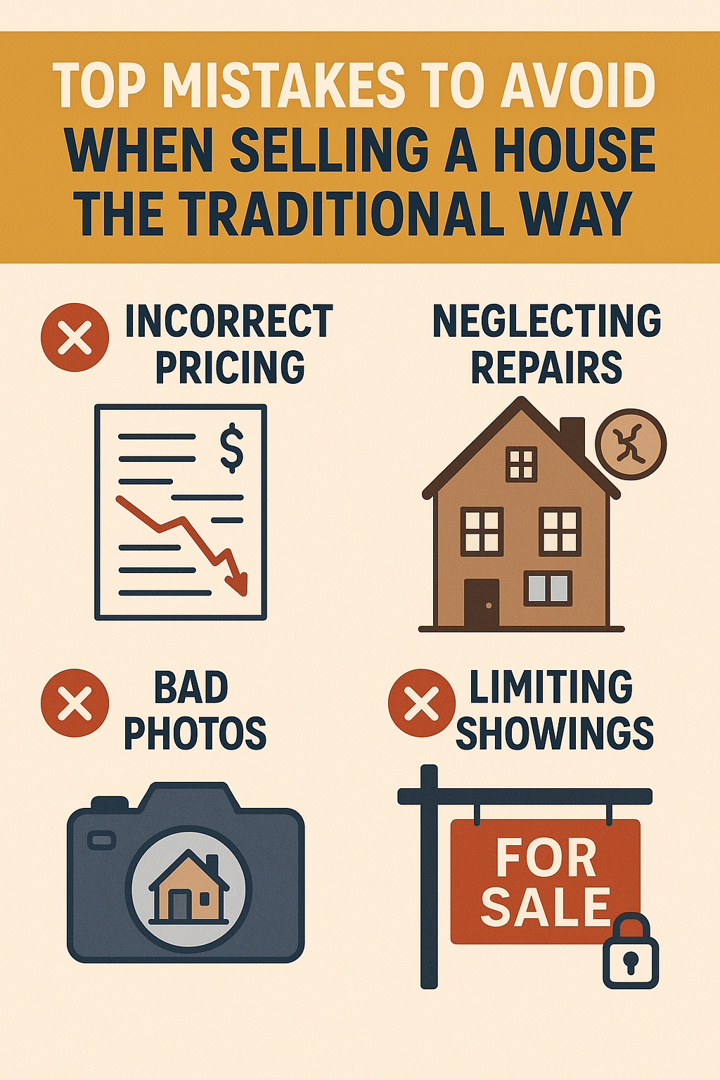 Top Mistakes to Avoid When Selling a House the Traditional Way