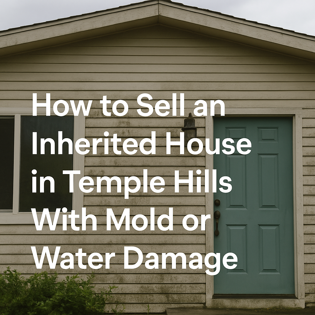 How to sell an inherited house in temple hills with mold or water damage