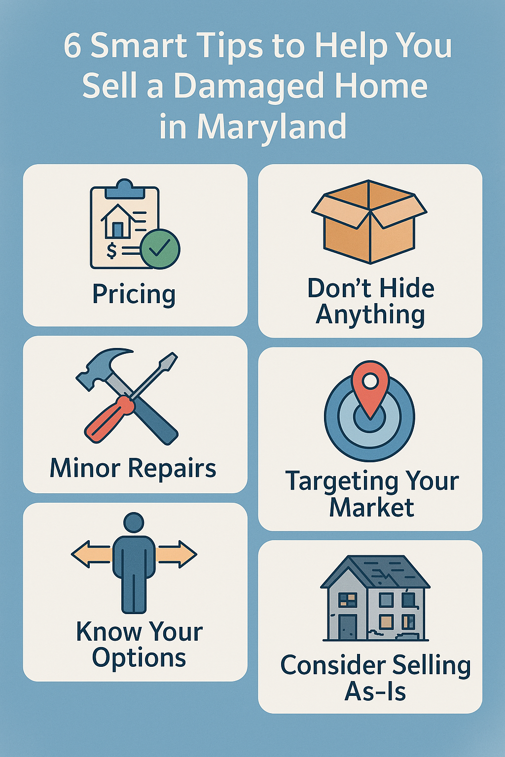 tips to help you sell a damage house