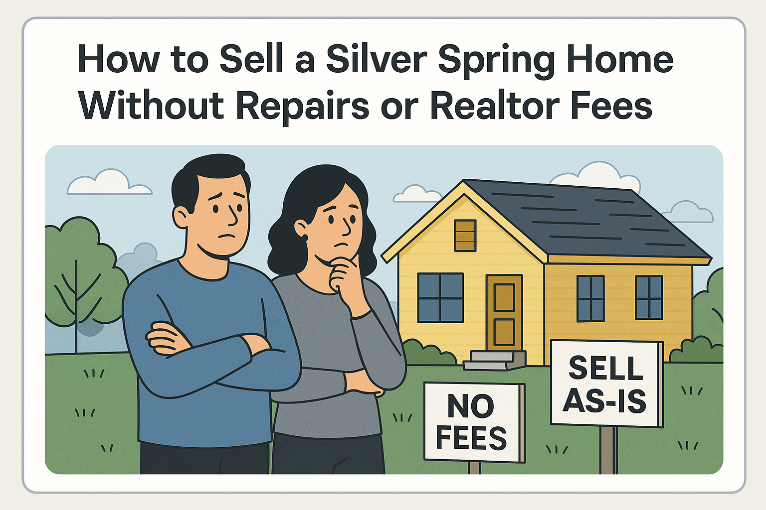 how to sell a silver spring home without repairs or realtor fees