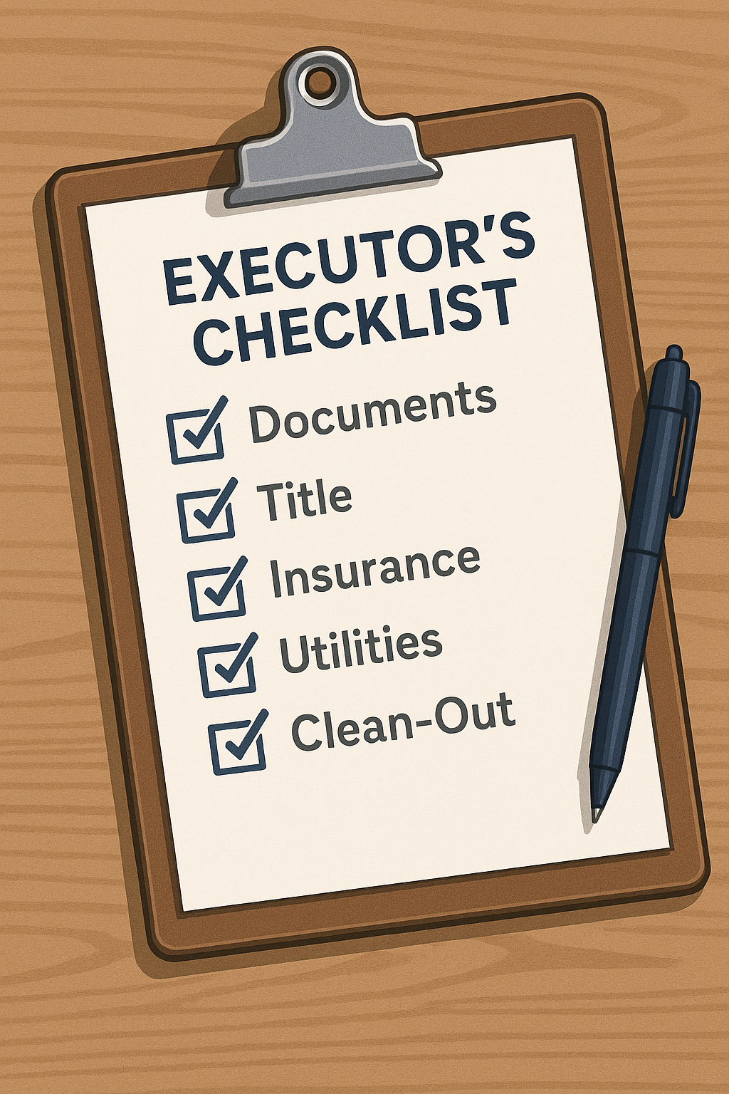 Inherited Executor’s Checklist