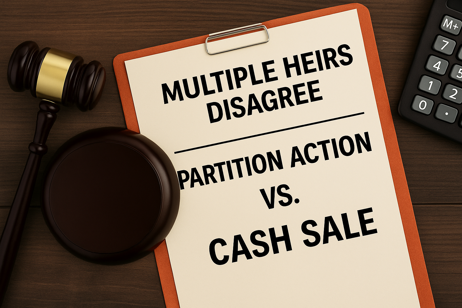 multiple-heirs-disagree-partition-vs-cash-sale-maryland