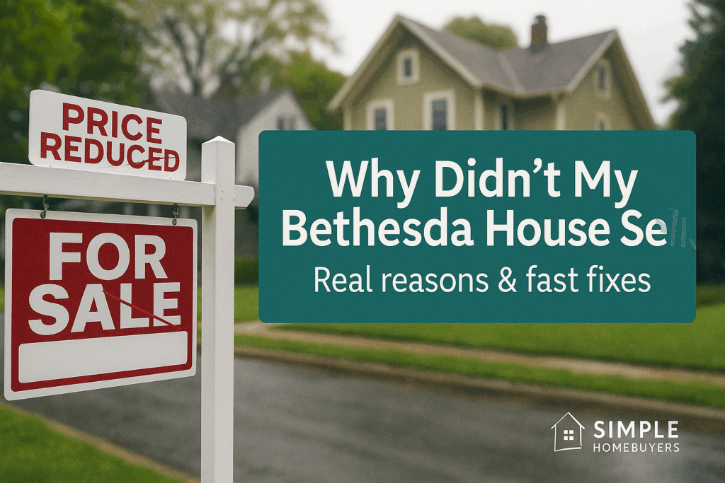 why didn't my bethesda house sell
