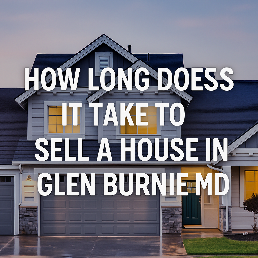 How Long Does It Take To Sell a House in Glen Burnie