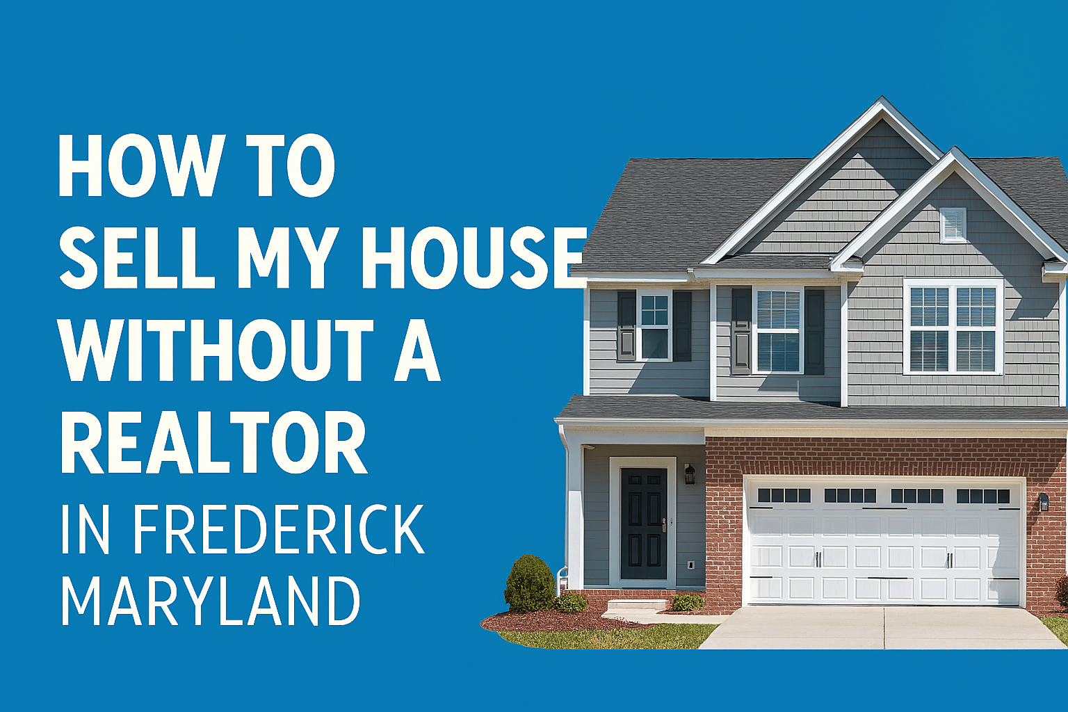 How to Sell My House Without a Realtor in Frederick Maryland
