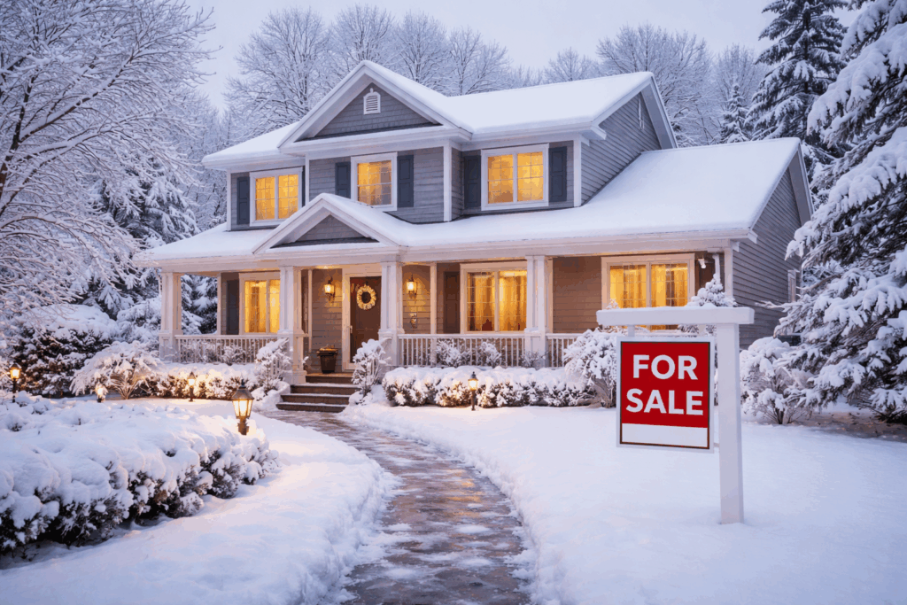 Sell a House in Maryland in the Snow