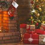 Holiday Themed Open House | christmas fireplace