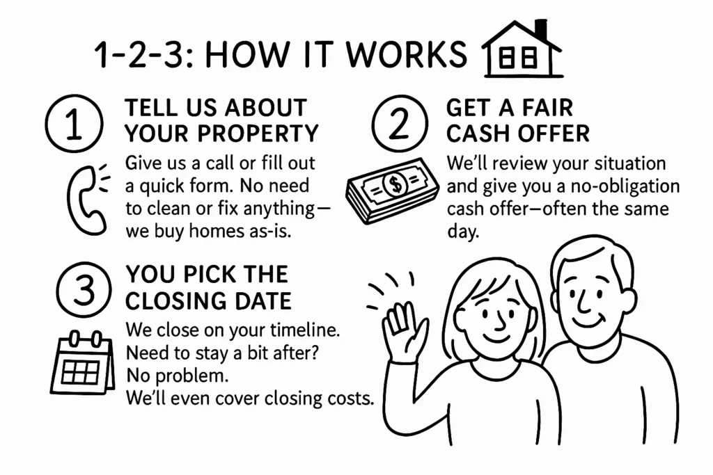 How It Works Infographic - Sell My House Fast San Francisco Bay Area