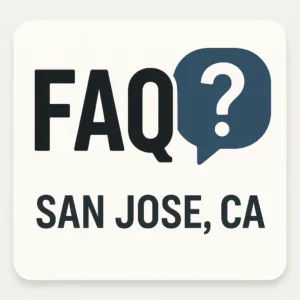FAQ section for homeowners in San Jose, CA with questions about selling their house fast for cash. Cash Home Buyers