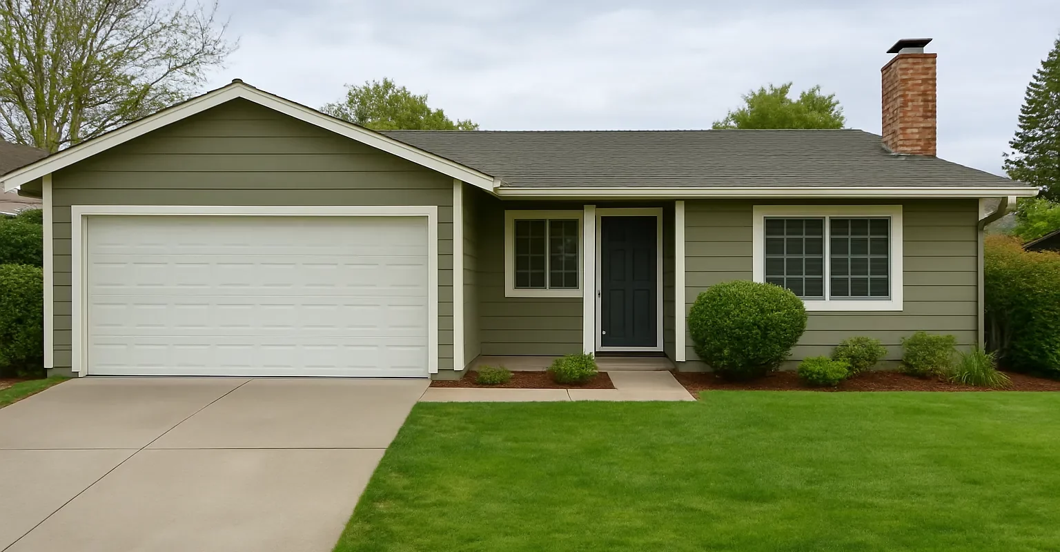 Single-story suburban home in Fair Oaks with headline text “Sell My House Fast Fair Oaks CA”