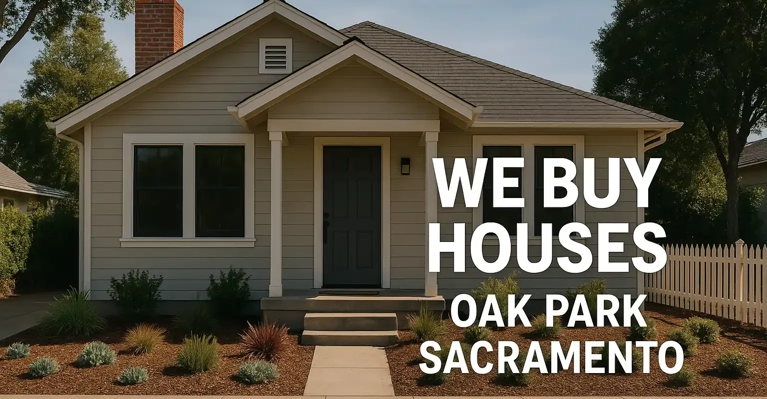 Sell my house fast Oak Park Sacramento – local home buyer service banner