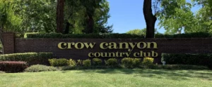 Crow Canyon Country Club entrance in San Ramon CA, perfect for local sellers searching “cash house buyers San Ramon” or “sell my house fast near me.