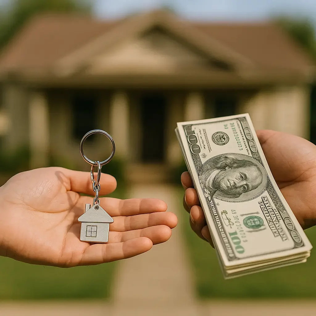 Cash home buyers keys for cash home sale transaction