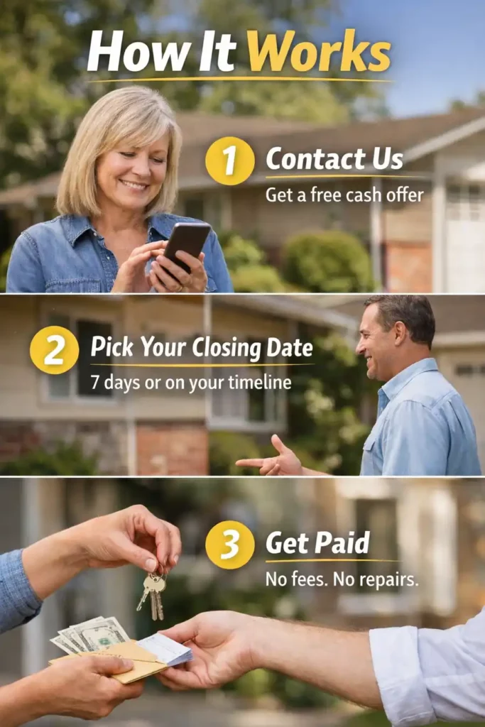 How it works to sell your house fast in Carmichael California for a cash offer