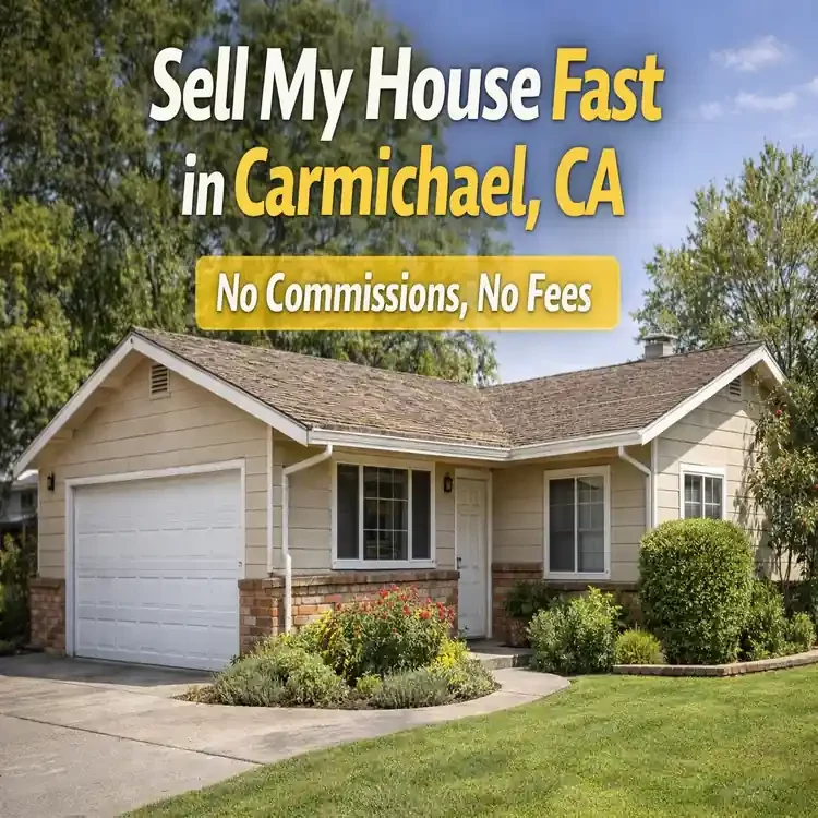 We buy houses as is in Carmichael California for cash no repairs needed