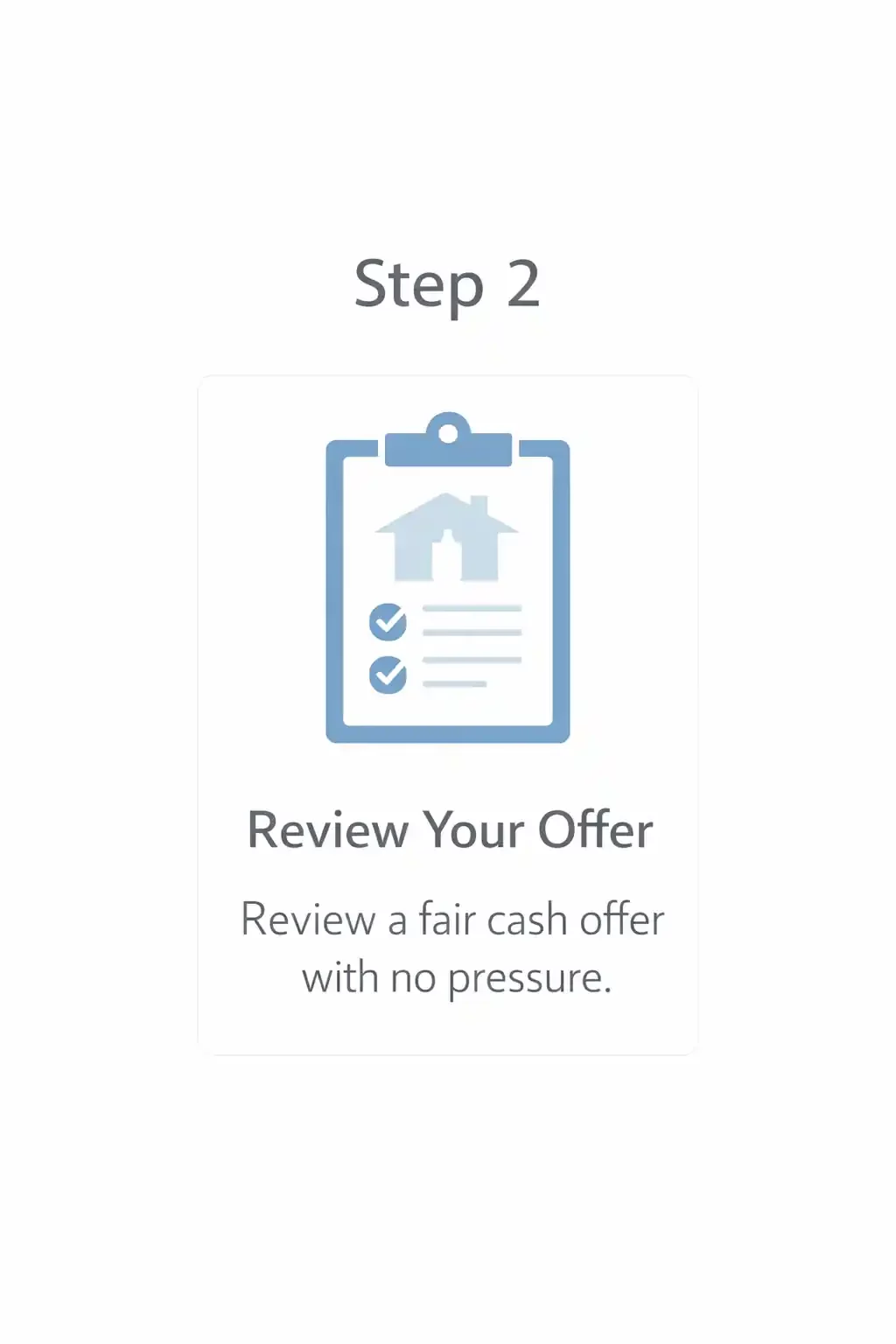Homeowner reviewing a fair cash offer for their property with no pressure
