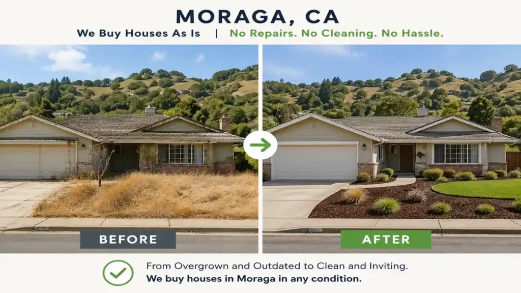 we buy houses moraga ca before and after outdated home vs updated home