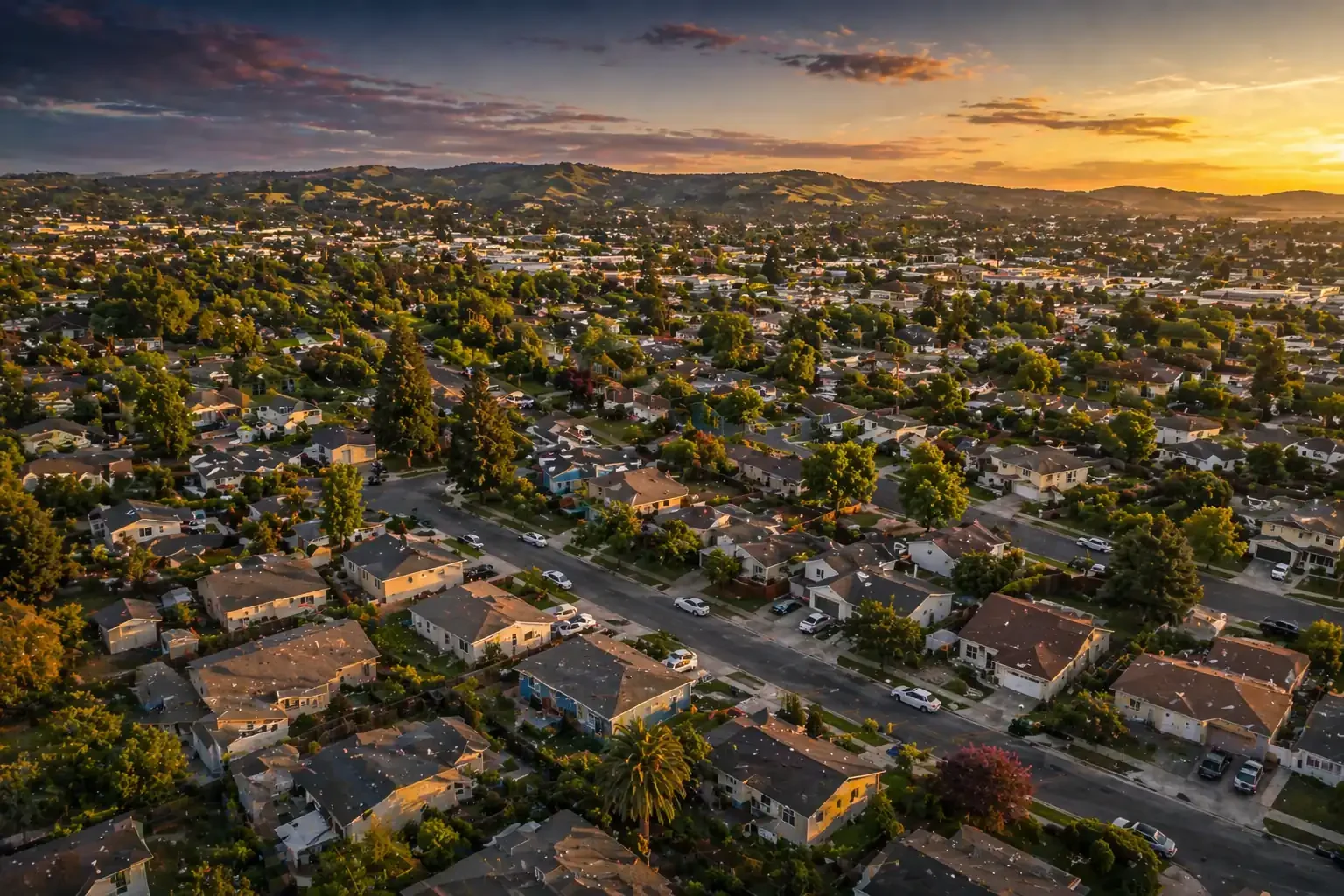 aerial view of san pablo ca neighborhood we buy houses san pablo california sell my house fast