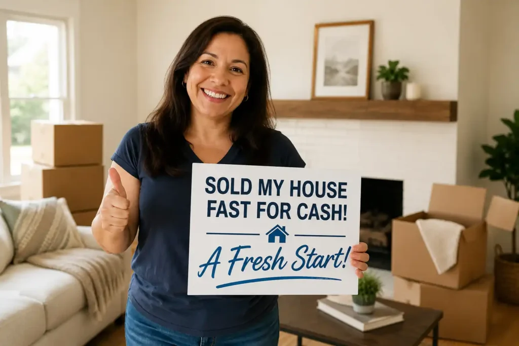 Happy Lincoln California homeowner after selling house fast for cash without repairs or realtor fees