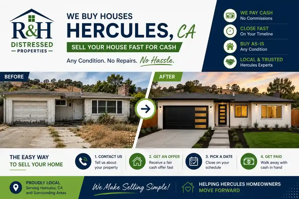 We buy houses hercules ca.