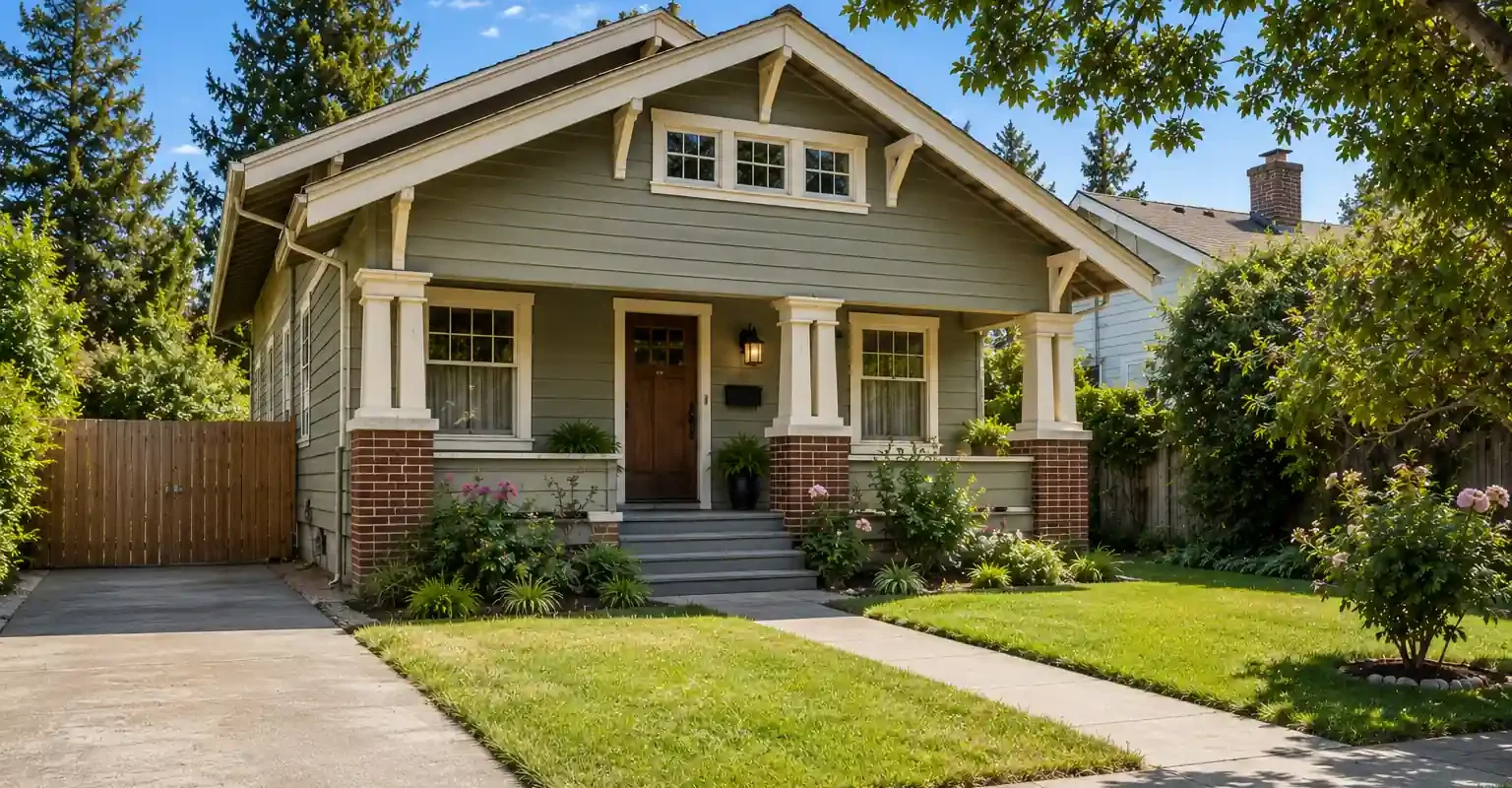 Historic craftsman style house in Rose Garden San Jose California for a sell my house fast landing page